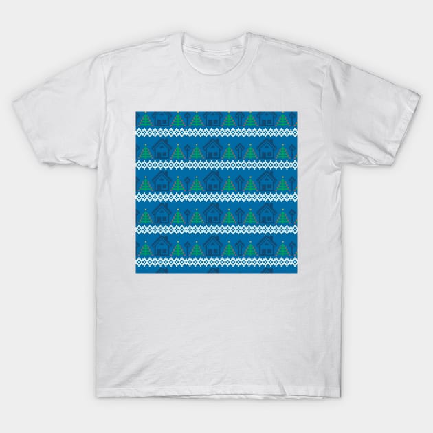 Knitted Pattern Knitting Texture T-Shirt by Inspired-DS